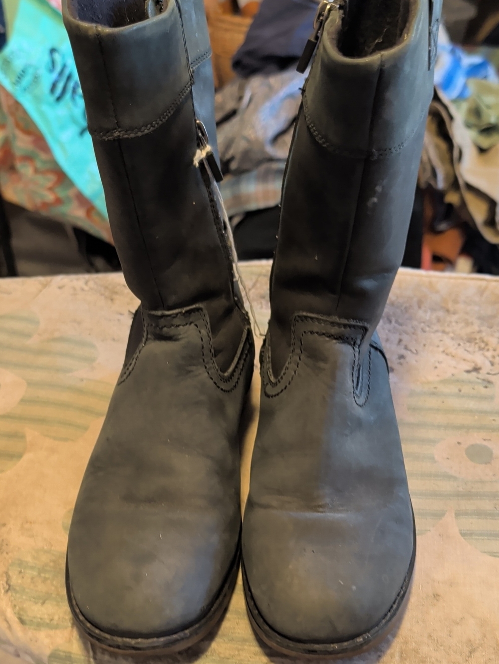 UGG Kids Black Mid-Calf Side-Zip Boots